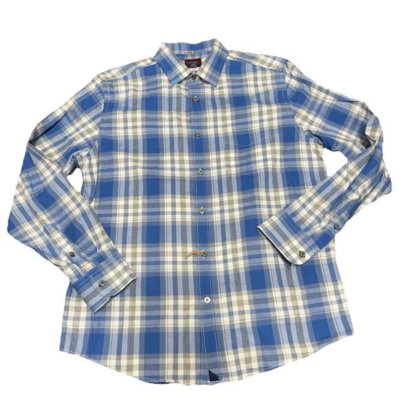 Lot, Bundle of 2 Long-Sleeve Button-Up Dress Shirts, Untuckit, Bugatchi, Size XL - Picture 13 of 16